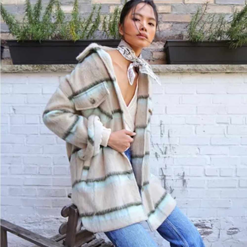 Free People “Vienna” Brushed Jacket